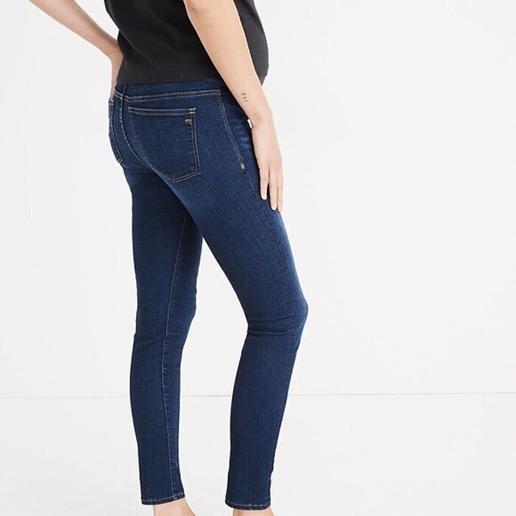 NWT Madewell Maternity Over-the-Belly Skinny Jeans in Hayes Wash size 25 - Picture 3 of 14